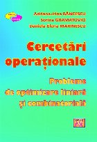 Cercetări operaţionale culegere probleme